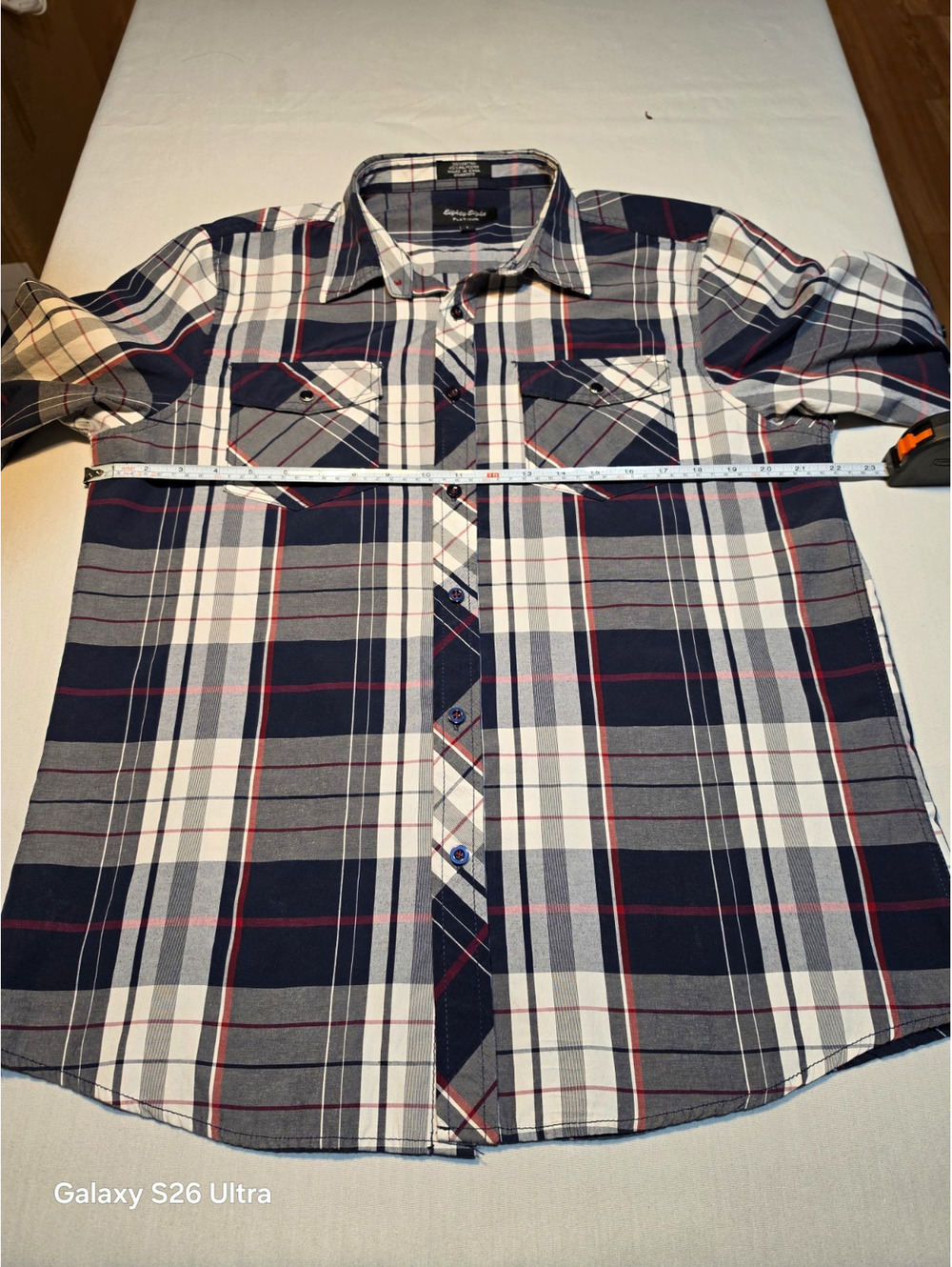 Eighty Eight Platinum Men's Plaid Button-Up Shirt Long Sleev